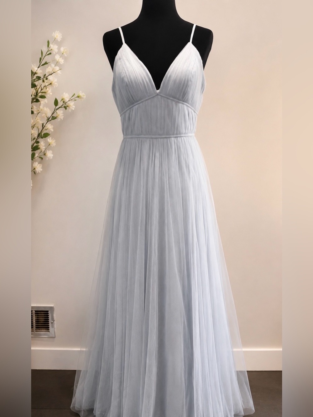 Jenny Yoo Pleated Maxi Dress – Size 2